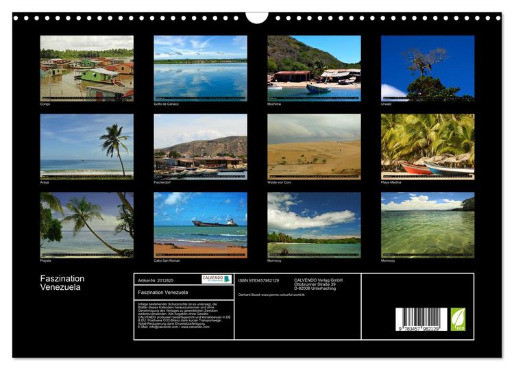 Produktbild: Faszination Venezuela (Wandkalender 2026 DIN A3 quer), CALVENDO Monatskalender