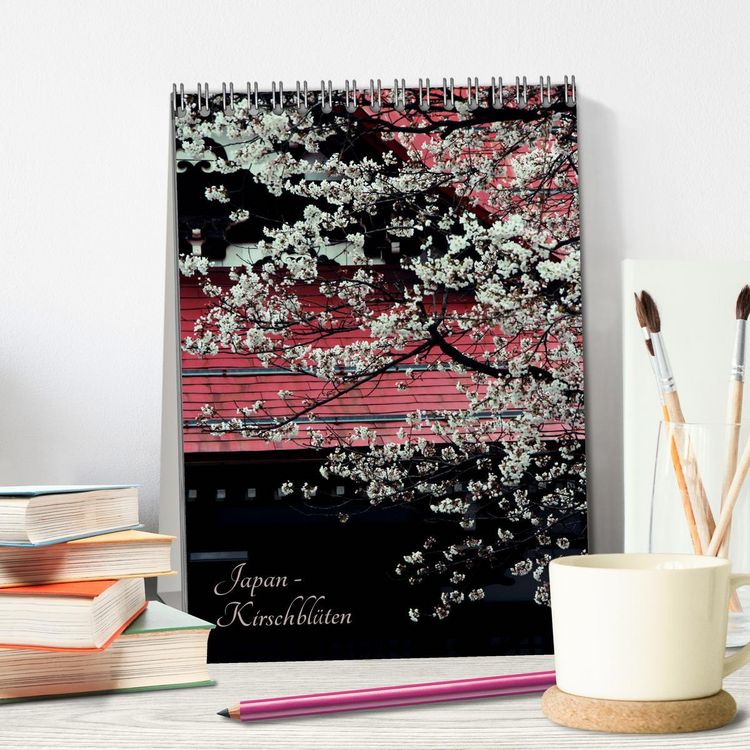Produktbild: Japan - Kirschbl&uuml;ten (Tischkalender 2026 DIN A5 hoch), CALVENDO Monatskalender