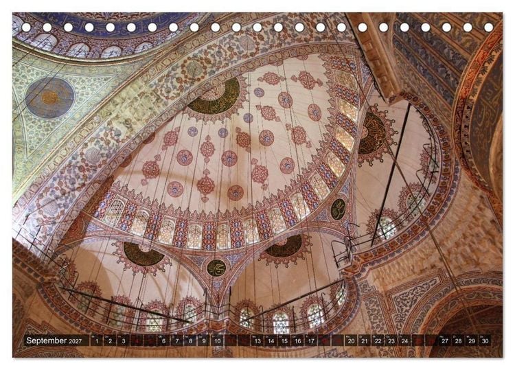 Produktbild: Moscheen in Istanbul. Rund um die Hagia Sophia (Tischkalender 2027 DIN A5 quer), CALVENDO Monatskalender