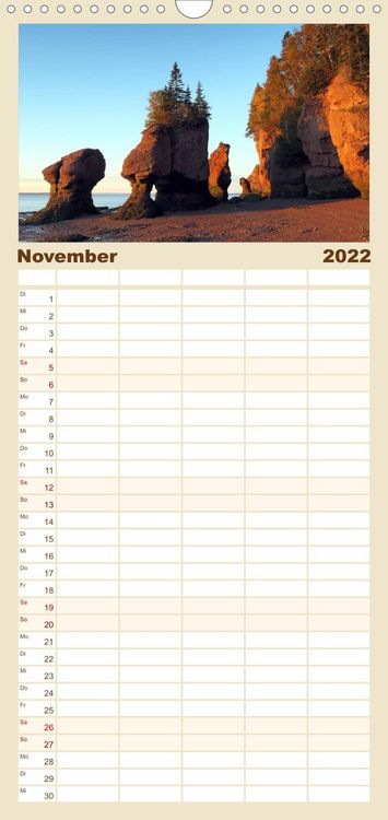 Produktbild: Familienplaner Kanadas Osten (Wandkalender 2022 , 21 cm x 45 cm, hoch)