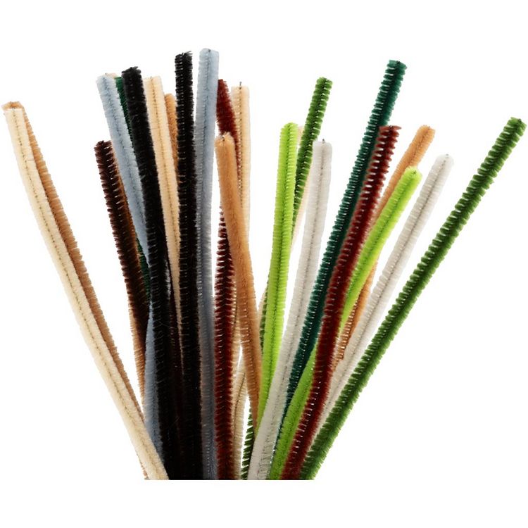 Produktbild: Creativ Company Chenilledraht, L 30 cm, Dicke 6 mm, Natur, 25 Stk