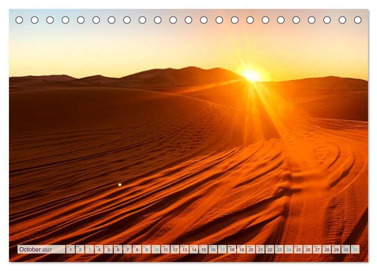 Produktbild: Marocco&rsquo;s Silent Desert (Desk Calendar 2027 DIN A5 landscape), CALVENDO 12 Month DeskCalendar