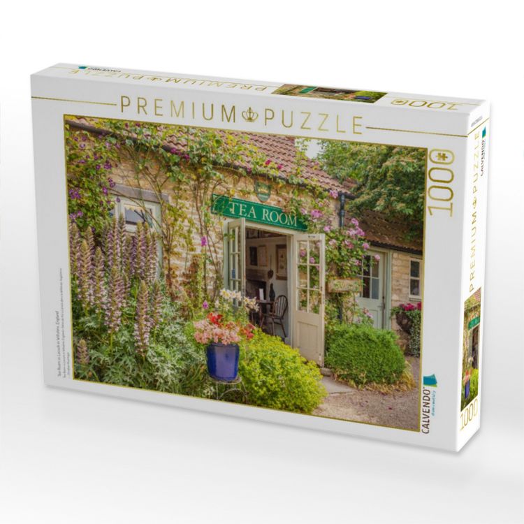 Produktbild: CALVENDO Puzzle Tea Room in Lacock in Wiltshire, England | 1000 Teile Lege-Gr&ouml;&szlig;e 64x48cm Foto-Puzzle f&uuml;r gl&uuml;ckliche Stunden
