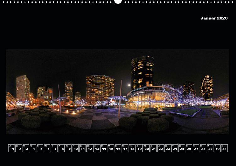 Produktbild: Vancouver / Kanada in faszinierender 360&deg; Panorama-Photographie (Premium, hochwertiger DIN A2 Wandkalender 2020, Kunstdruck in Hochglanz)