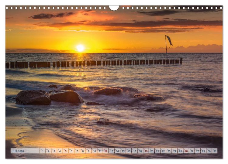 Produktbild: Farben der Ostsee (Wandkalender 2026 DIN A3 quer), CALVENDO Monatskalender