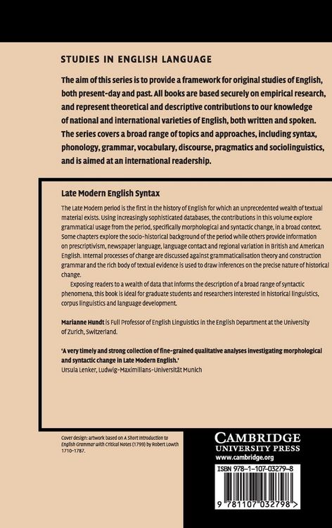 Produktbild: Late Modern English Syntax