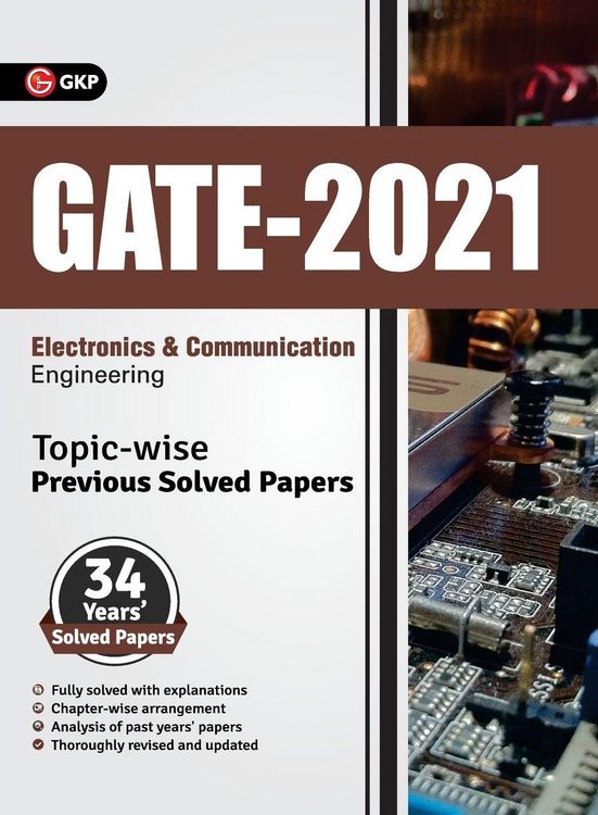 Produktbild: GATE 2021 - Topic-wise Previous Solved Papers - 34 Years' Solved Papers- Electronics and Communication Engineering