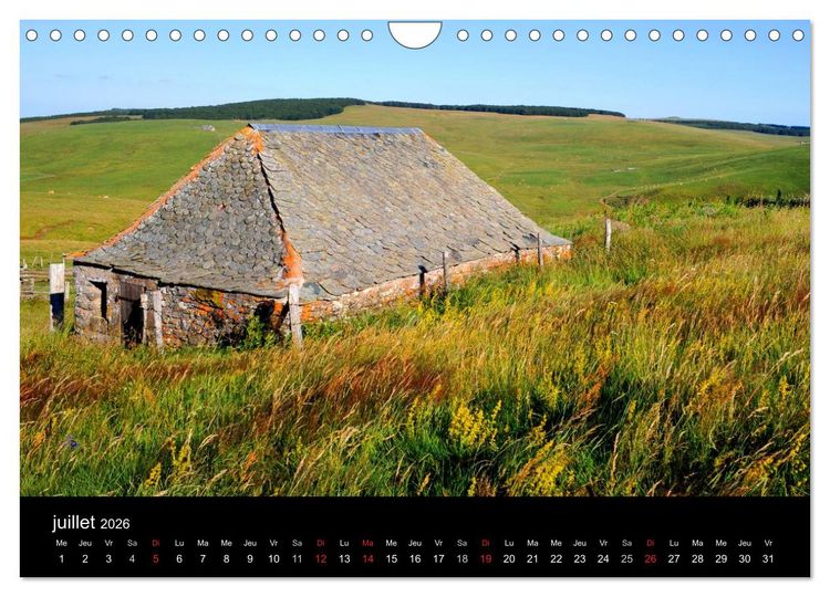 Produktbild: AUBRAC (Calendrier mural 2026 DIN A4 vertical), CALVENDO calendrier mensuel