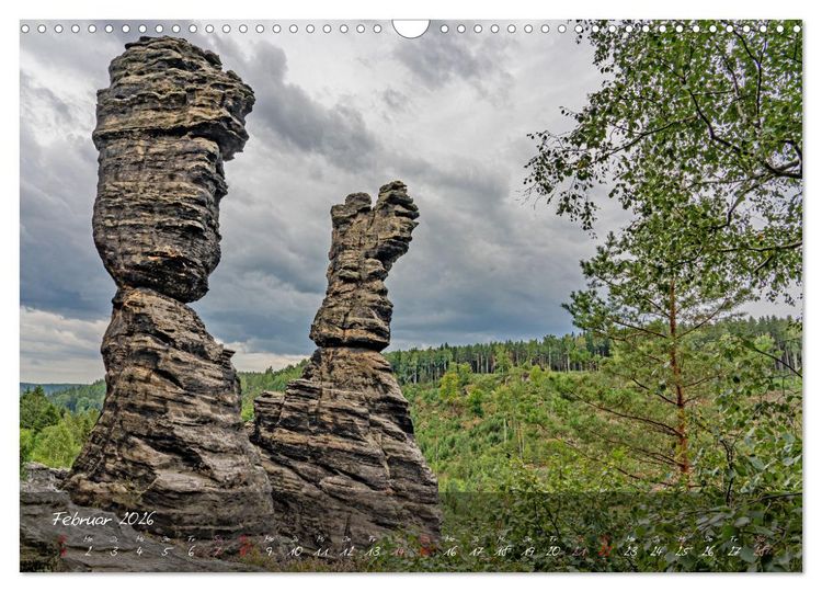 Produktbild: Landschaften der S&auml;chsischen Schweiz (Wandkalender 2026 DIN A3 quer), CALVENDO Monatskalender