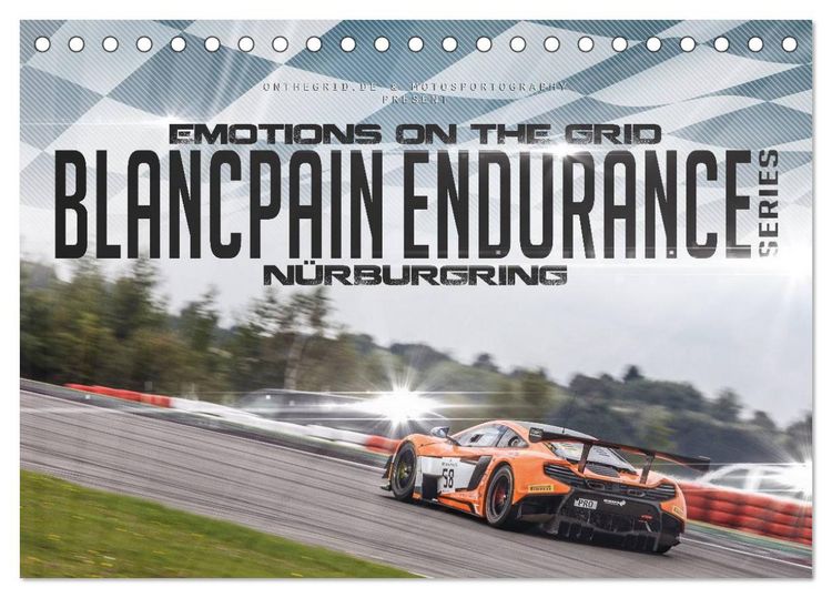 Produktbild: EMOTIONS ON THE GRID - Blancpain Endurance Series N&uuml;rburgring (Tischkalender 2026 DIN A5 quer), CALVENDO Monatskalender
