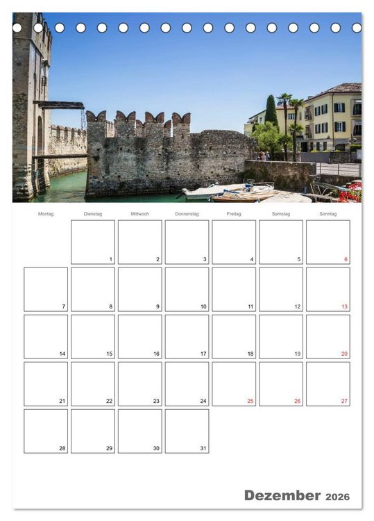 Produktbild: GARDASEE Terminplaner (Tischkalender 2026 DIN A5 hoch), CALVENDO Monatskalender