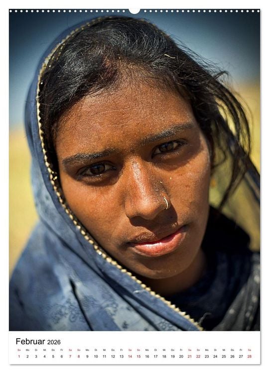 Produktbild: Portraits - Nordindien (hochwertiger Premium Wandkalender 2026 DIN A2 hoch), Kunstdruck in Hochglanz