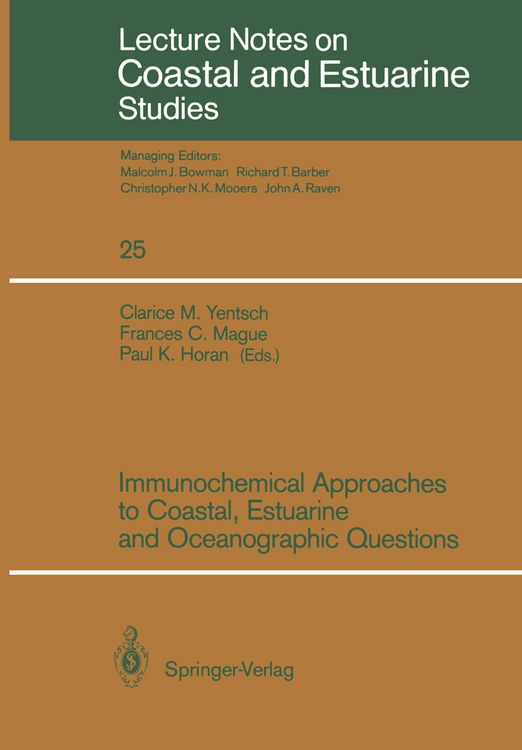 Produktbild: Immunochemical Approaches to Coastal, Estuarine and Oceanographic Questions