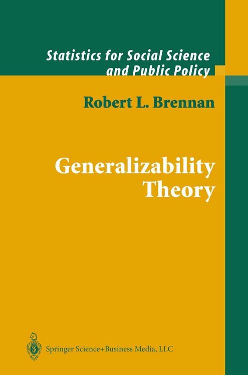 Produktbild: Generalizability Theory