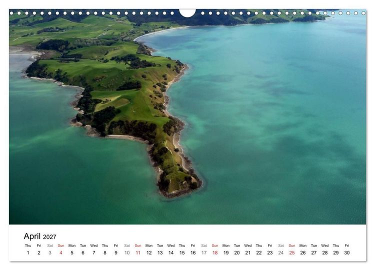 Produktbild: New Zealand's Stunning Coastline (Wall Calendar 2027 DIN A3 landscape), CALVENDO 12 Month Wall Calendar