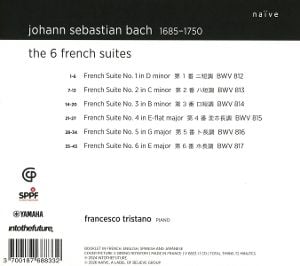 Produktbild: Bach: The 6 French Suites