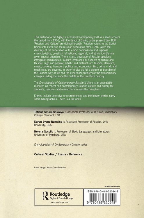 Produktbild: Encyclopedia of Contemporary Russian Culture