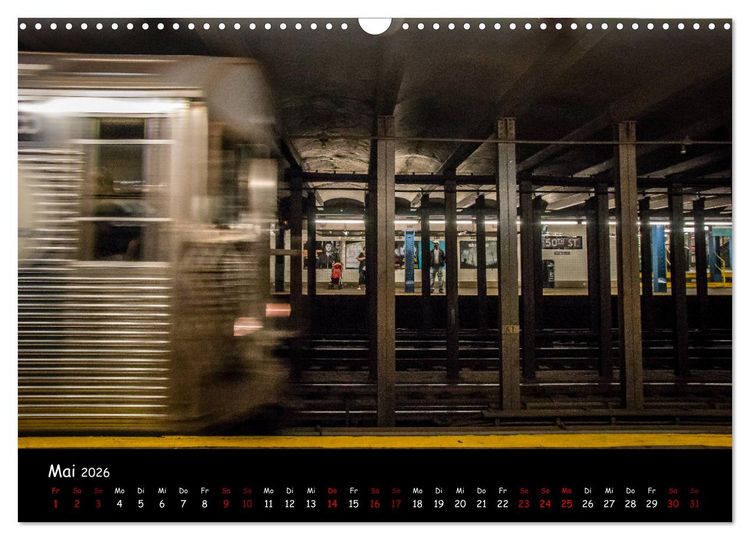 Produktbild: New York City - Impressionen (Wandkalender 2026 DIN A3 quer), CALVENDO Monatskalender