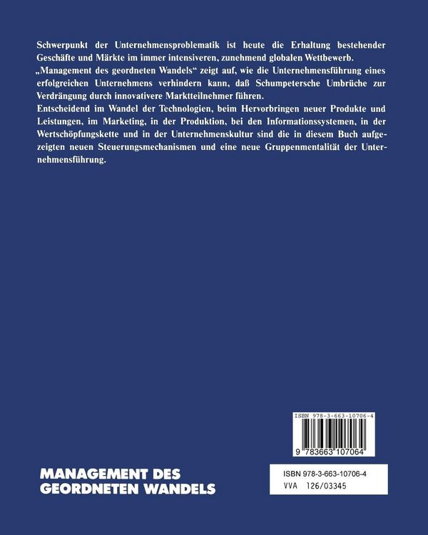 Produktbild: Management des geordneten Wandels