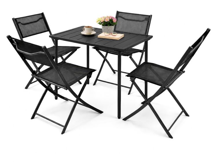 Produktbild: 5 tlg. Bistroset Balkonset Gartenset Sumila 80x55