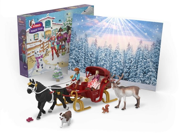Produktbild: schleich&reg; 2025 Gro&szlig;er Adventskalender Weihnachtliche Schlittenfahrt