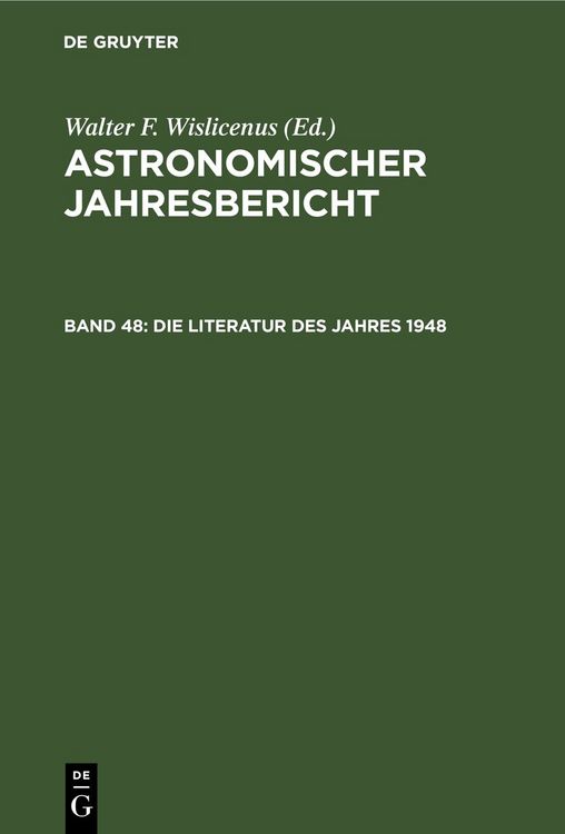 Produktbild: Die Literatur des Jahres 1948