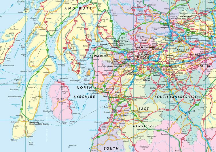 Produktbild: 2026 Collins Road Map of Scotland
