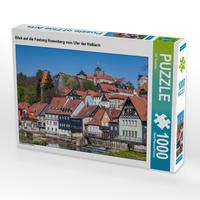 Produktbild: CALVENDO Puzzle Blick auf die Festung Rosenberg vom Ufer der Ha&szlig;lach | 1000 Teile Lege-Gr&ouml;&szlig;e 64x48cm Foto-Puzzle f&uuml;r gl&uuml;ckliche Stunden