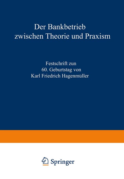 Produktbild: Der Bankbetrieb zwischen Theorie und Praxis