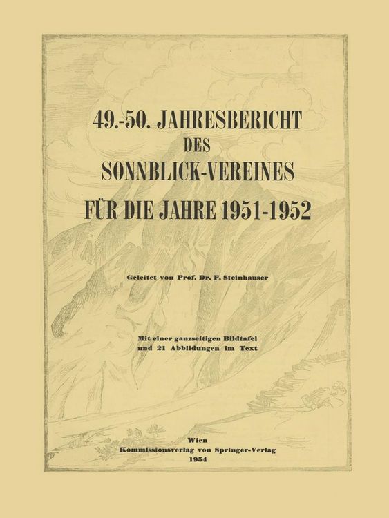 Produktbild: 49.-50. Jahresbericht des Sonnblick-Vereines f&uuml;r die Jahre 1951-1952