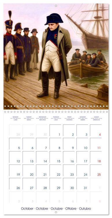 Produktbild: Napol&eacute;on Bonaparte (Calendrier mural carr&eacute; 2026 30x30 cm) Calendrier double avec une page pour vos prises de notes