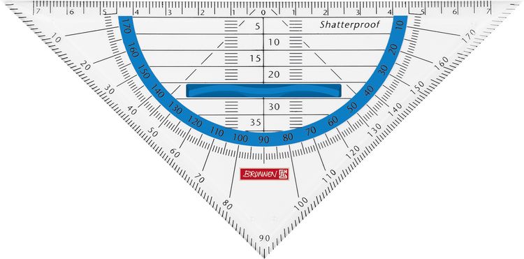Produktbild: Brunnen Geometrie-Dreieck 16cm Griff azur