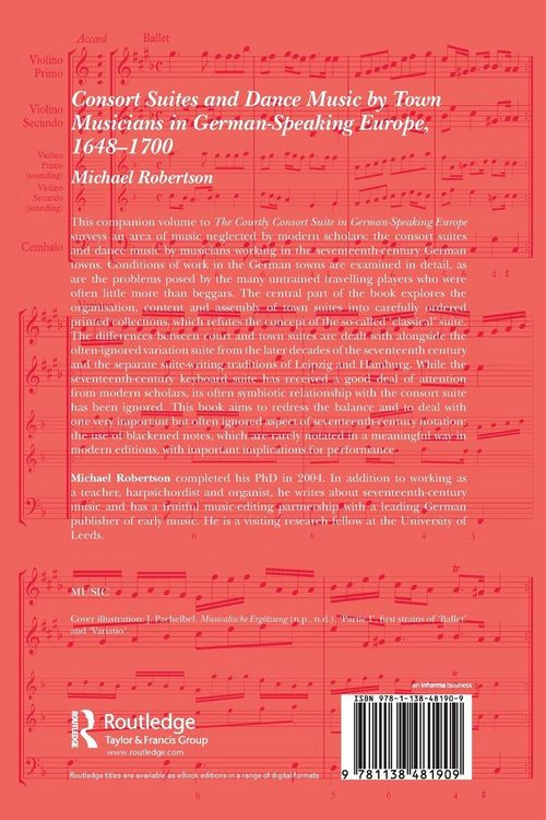 Produktbild: Consort Suites and Dance Music by Town Musicians in German-Speaking Europe, 1648-1700