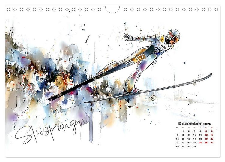 Produktbild: Olympische Luftspr&uuml;nge (Wandkalender 2026 DIN A4 quer), CALVENDO Monatskalender
