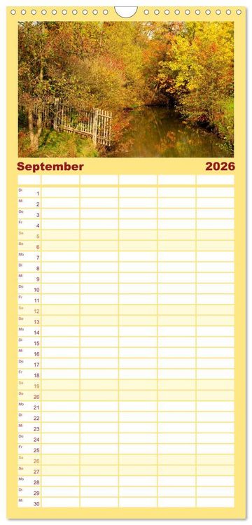 Produktbild: Familienplaner 2026 - LANDLEBEN mit 5 Spalten (Wandkalender, 21 x 45 cm) CALVENDO