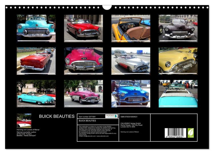 Produktbild: BUICK BEAUTIES (Wall Calendar 2026 DIN A3 landscape), CALVENDO 12 Month Wall Calendar
