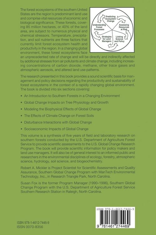 Produktbild: The Productivity and Sustainability of Southern Forest Ecosystems in a Changing Environment