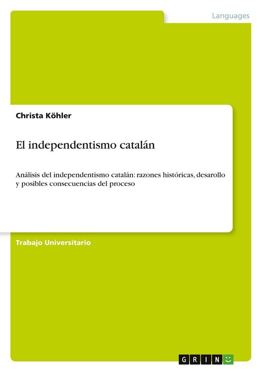 Produktbild: El independentismo catal&aacute;n