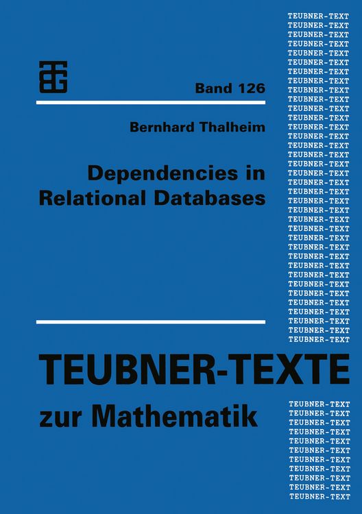 Produktbild: Dependencies in Relational Databases