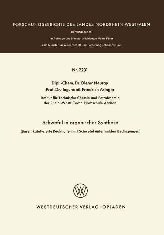 Produktbild: Schwefel in organischer Synthese