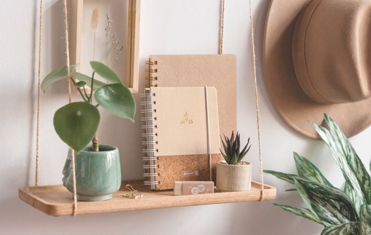 Produktbild: Brunnen Notizbuch Wire-O A5 dotted caramel