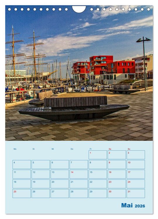 Produktbild: Priwall bei Travem&uuml;nde &ndash; Terminplaner (Wandkalender 2026 DIN A4 hoch), CALVENDO Monatskalender