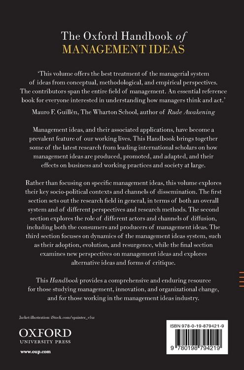 Produktbild: Oxford Handbook of Management Ideas