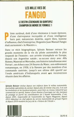 Produktbild: Les mille vies de Fangio