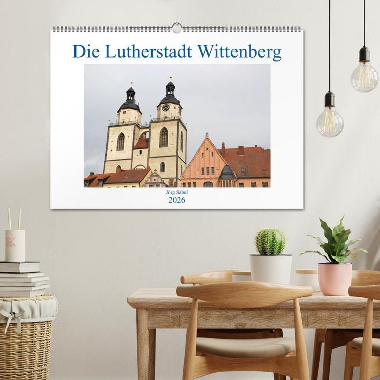 Produktbild: Die Lutherstadt Wittenberg (Wandkalender 2026 DIN A2 quer), CALVENDO Monatskalender