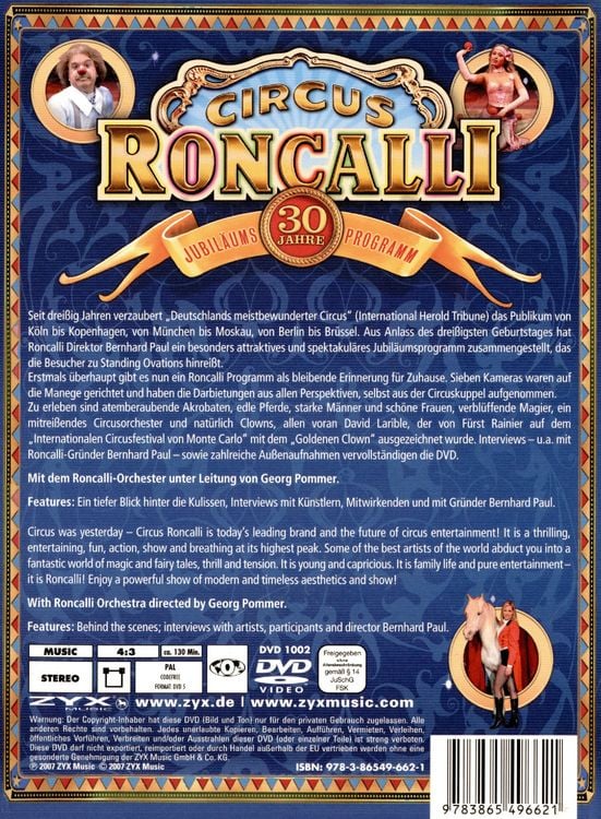 Produktbild: Circus Roncalli - 30 Jahre Jubil&auml;ums Programm
