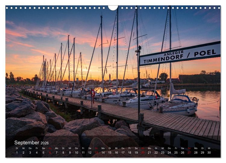 Produktbild: 2026 - wundervolle Lichtstimmungen an Nord- und Ostsee (Wandkalender 2026 DIN A3 quer), CALVENDO Monatskalender