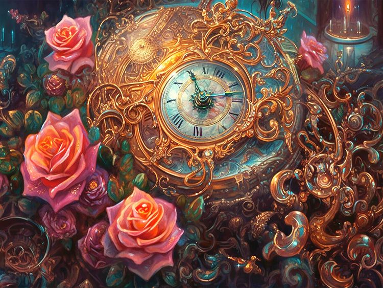 CALVENDO Puzzle 1000 Teile 'Rosen Und Orchideen' - 64x48 Cm Premium-Foto-Puzzle