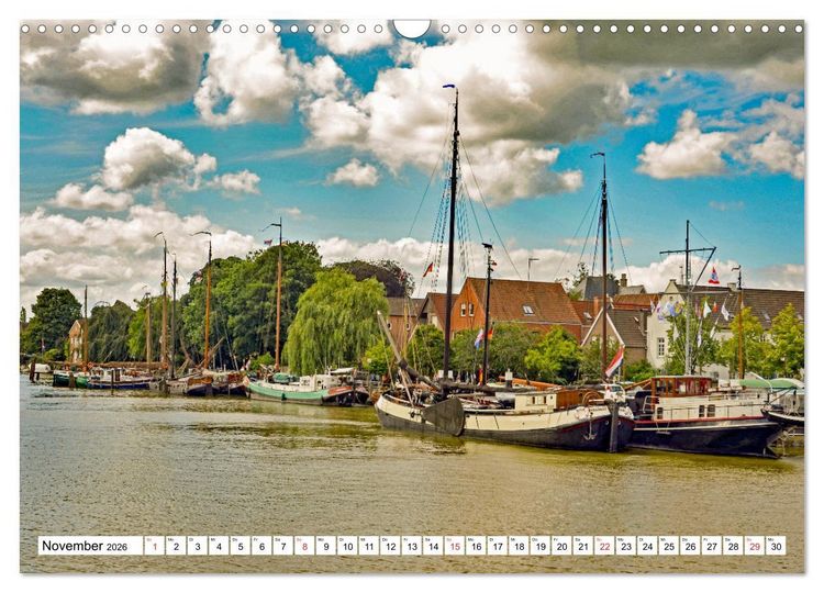 Produktbild: Leer - Perle Ostfrieslands (Wandkalender 2026 DIN A3 quer), CALVENDO Monatskalender