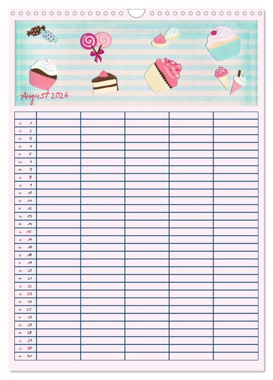 Produktbild: Unser buntes Familienleben (Wandkalender 2026 DIN A3 hoch), CALVENDO Monatskalender